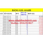 BẢNG GIÁ GỐI ĐỠ ASAHI